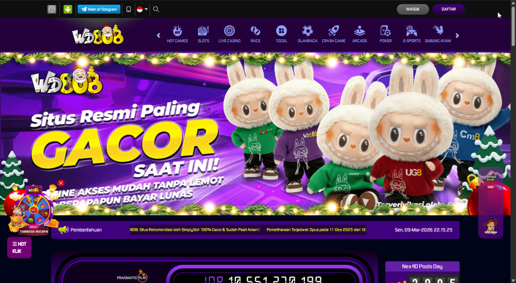 tampilan situs wd808